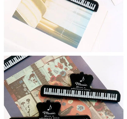 Portable Music Book Page Clips for Piano, Keyboard & Sheet Music