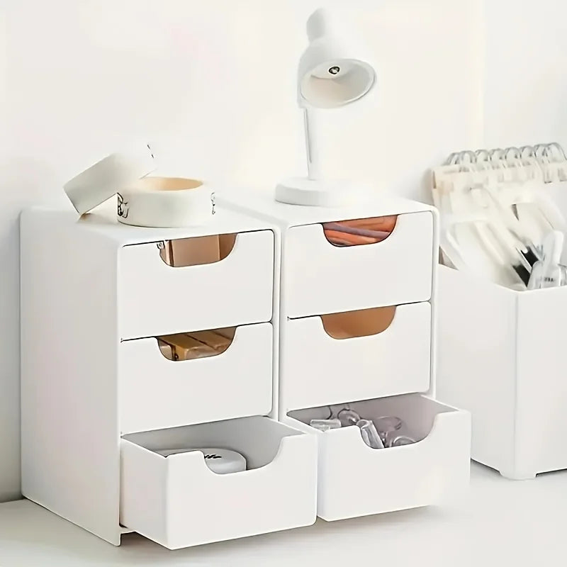 3 Tier Desk Organizer with Drawers