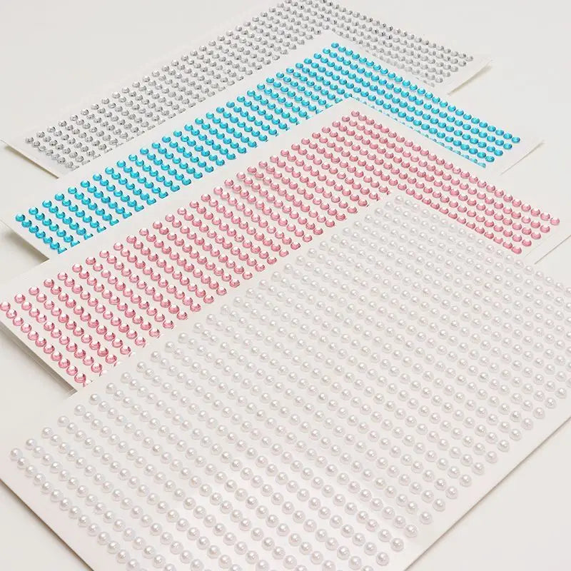 3D Diamond Pearl Rhinestone Stickers
