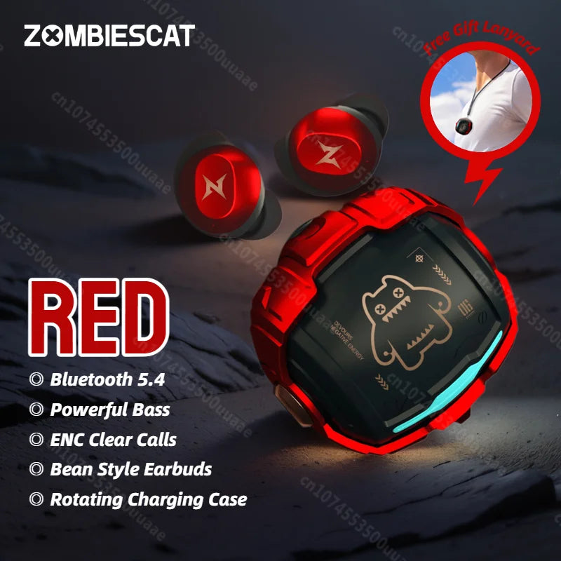 ZOMBIES CAT B12 Bluetooth 5.4 TWS Sports Earbuds