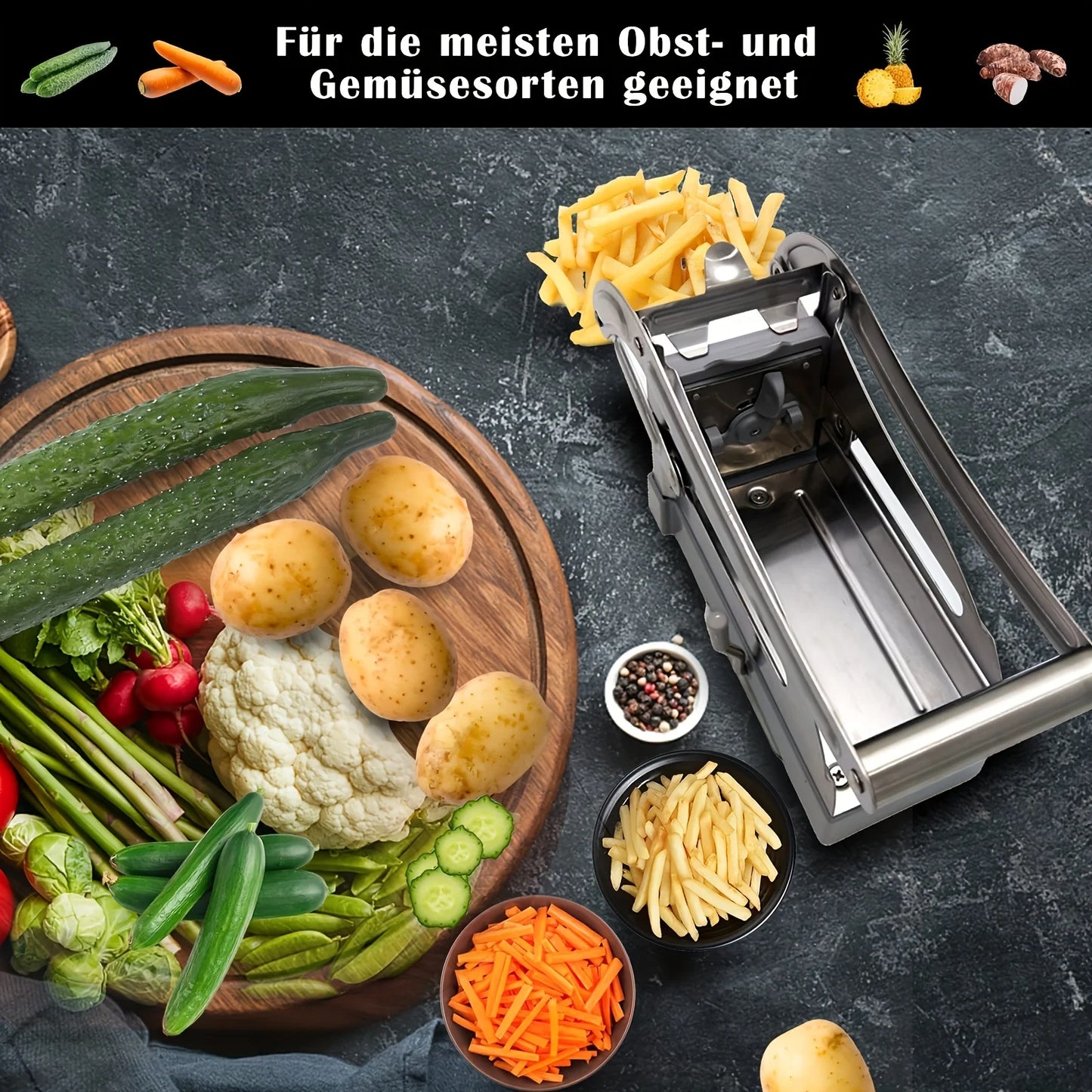 Stainless Steel French Fry & Vegetable Cutter