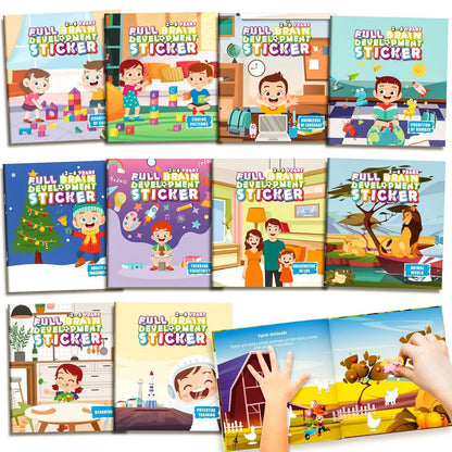 10/20 Volumes Sticker Book for Children Early Education