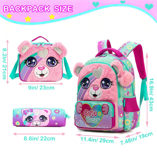 Girls School Backpack & Lunch Bag Set
