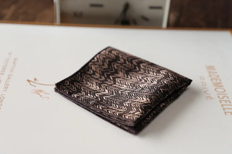 Korean Retro Geometric Pocket Square