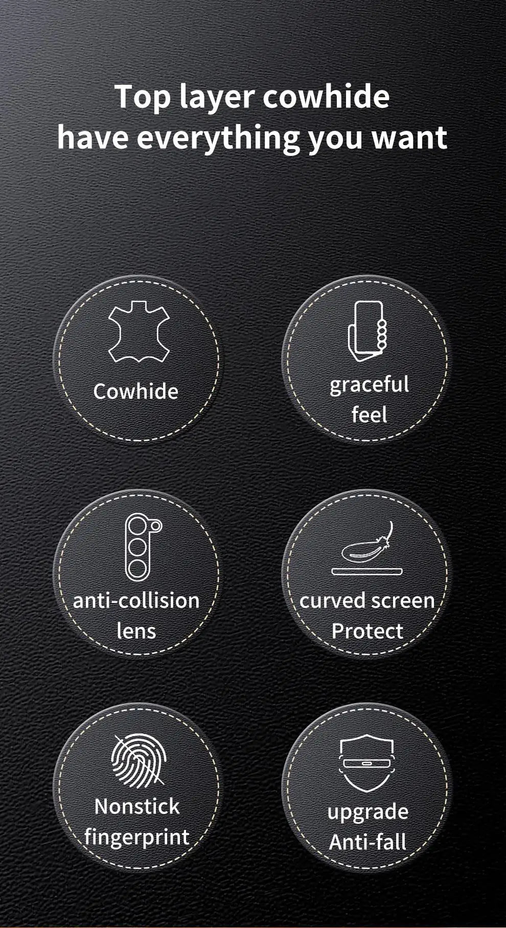 Genuine Leather Samsung Phone Case