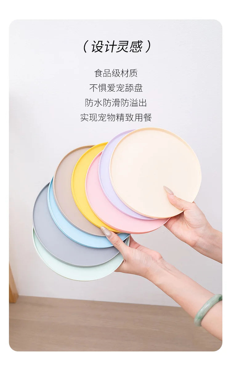Waterproof Non-Slip Pet Bowl Mat for Dogs & Cats