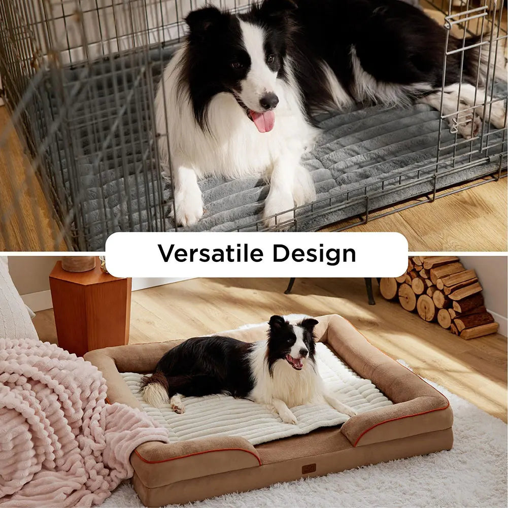 Self-Warming Plush Pet Bed Mat