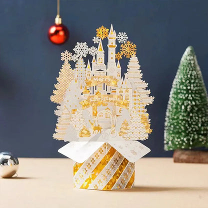 3D Pop-Up Christmas Greeting Card with Envelope