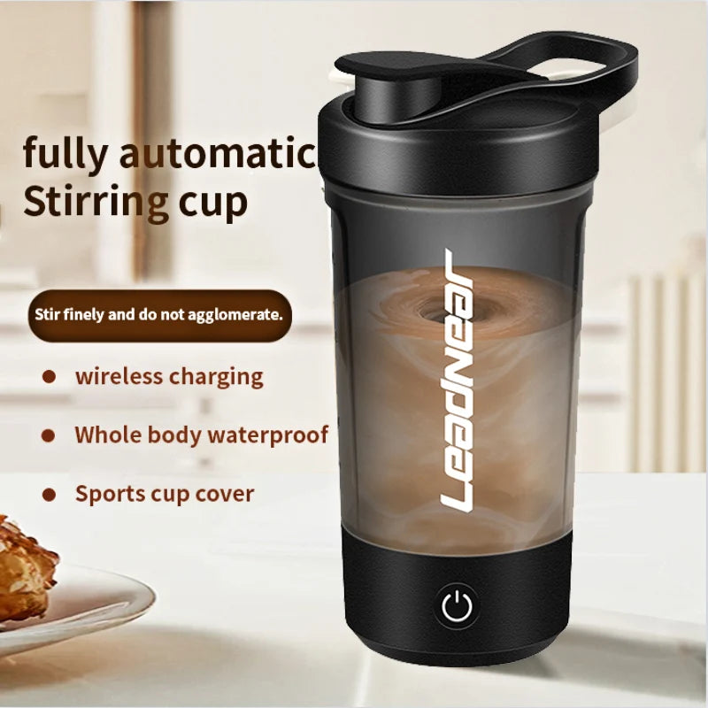 450ml USB Rechargeable Electric Protein Shaker Bottle