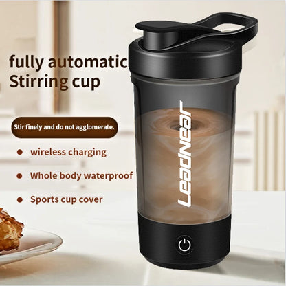 450ml USB Rechargeable Electric Protein Shaker Bottle