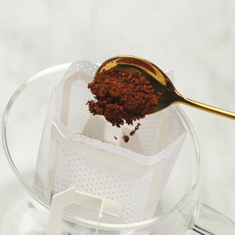 Portable Single-Serve Drip Coffee Filter Bags for Fresh Brew Coffee & Tea