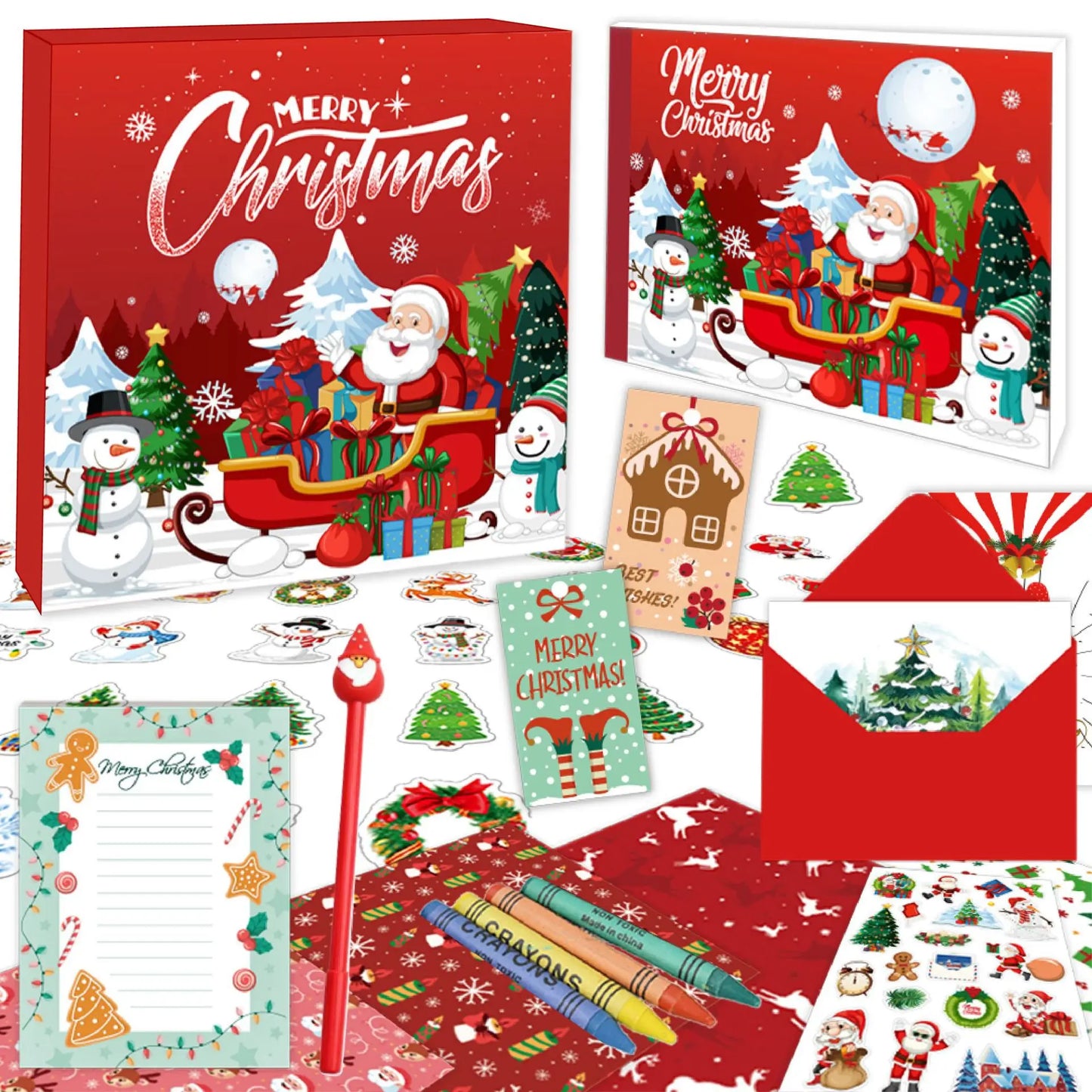 Christmas Coloring Book Set