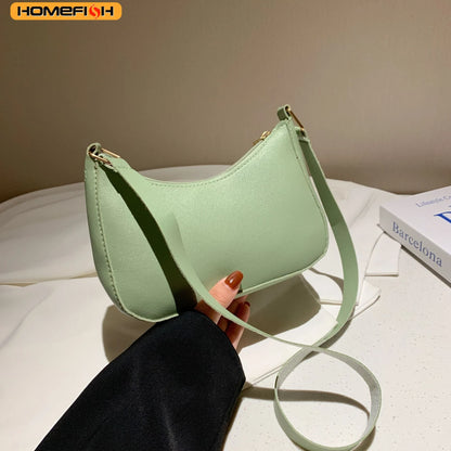 Women’s Minimalist Crescent Crossbody Handbag