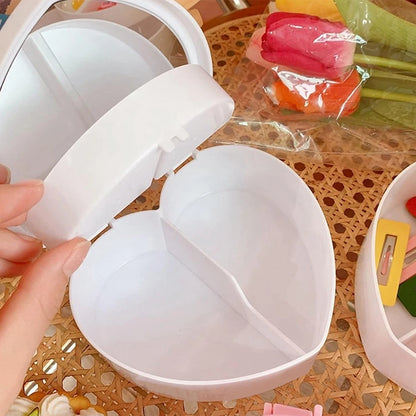 Hair Accessories Storage Box with Mirror