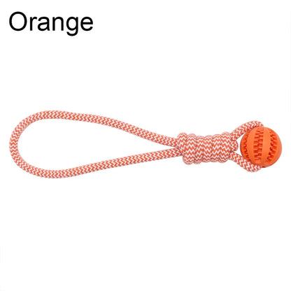Rope Treat Ball Dog Toy
