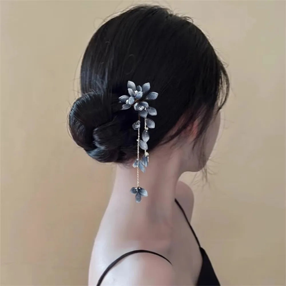 Handmade Flower Hanfu Hair Pin