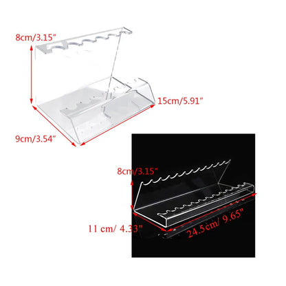 Acrylic Transparent Pen Holder Display Stand