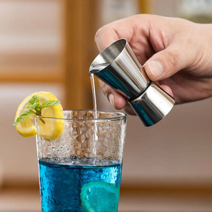 15/30ml or 25/50ml Stainless Steel Cocktail Shaker Measure Cup