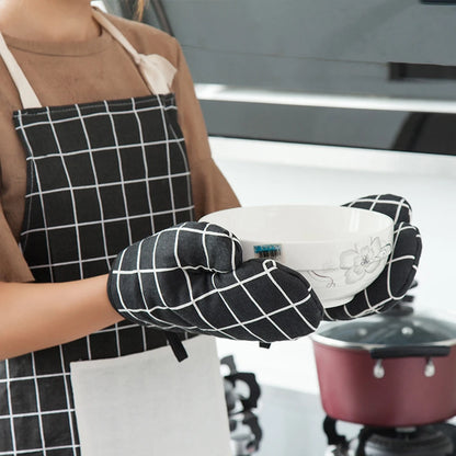 Insulated Kitchen Oven Mitts for Baking, Grilling & Cooking