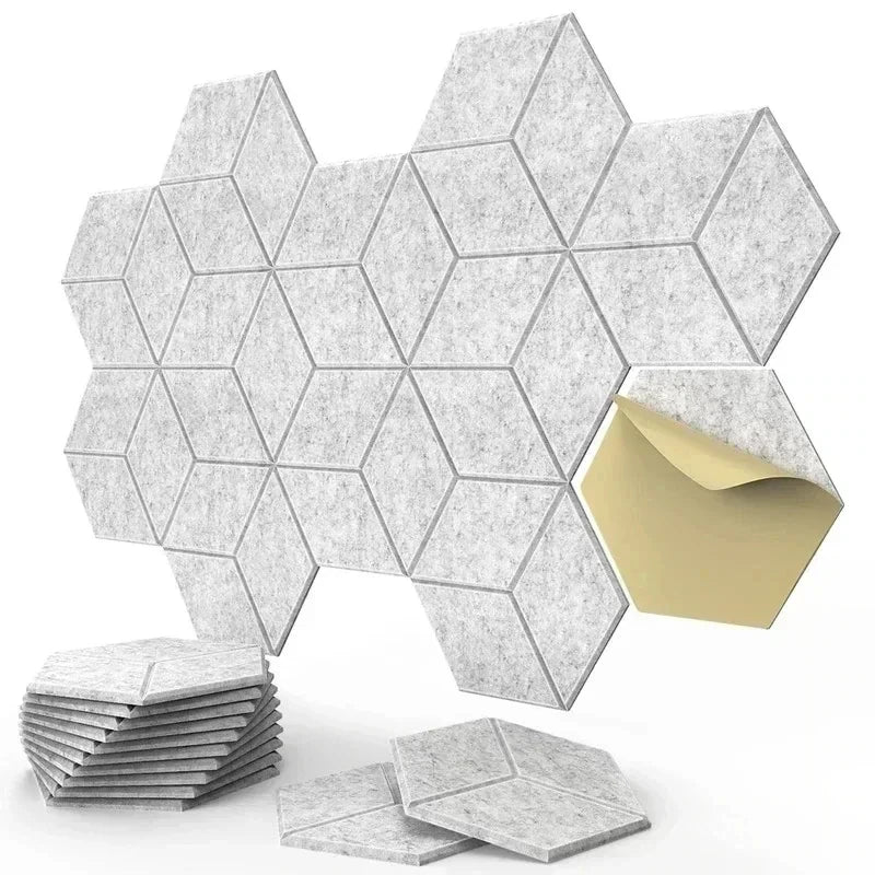 Hexagonal Self-Adhesive Acoustic Wall Panels