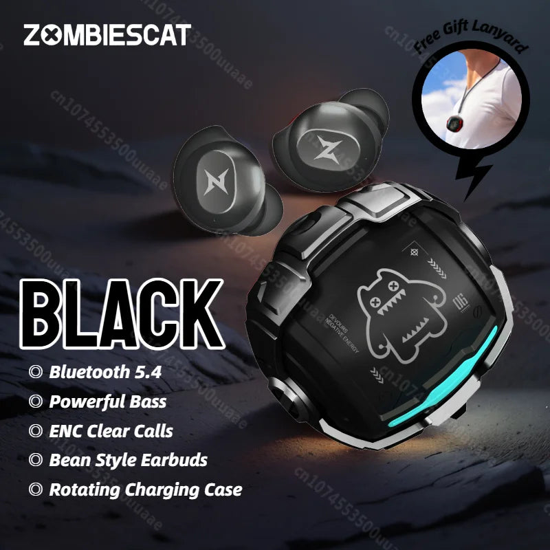 ZOMBIES CAT B12 Bluetooth 5.4 TWS Sports Earbuds