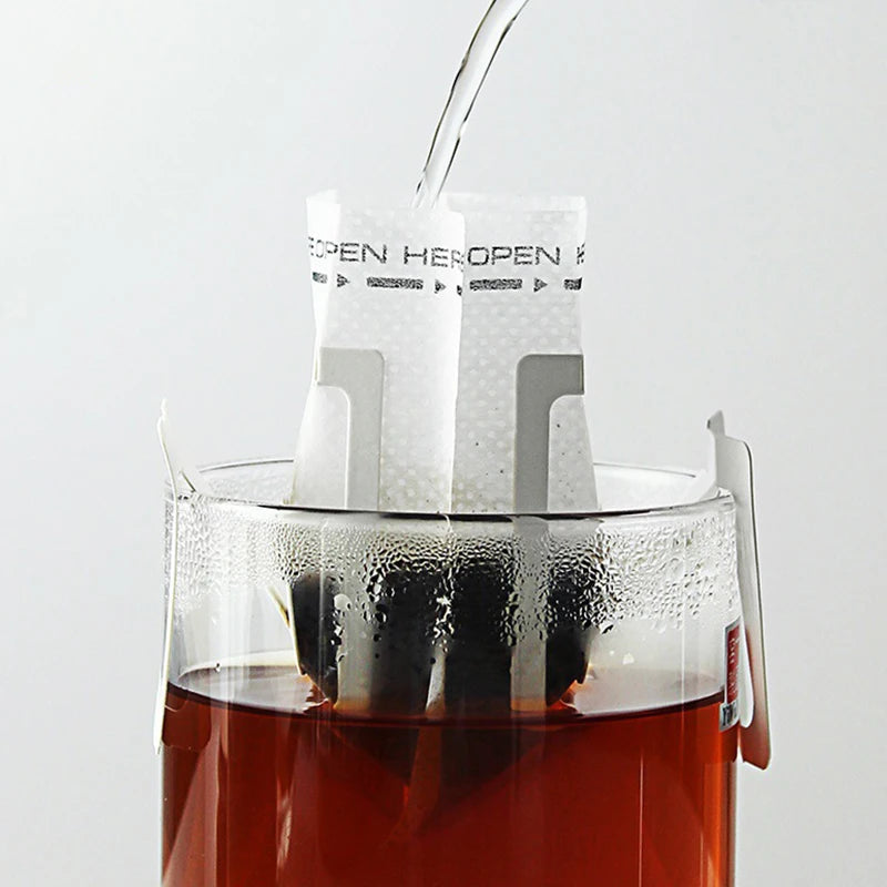 Portable Single-Serve Drip Coffee Filter Bags for Fresh Brew Coffee & Tea
