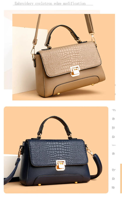 Large Capacity Leather Crossbody Handbag for Women