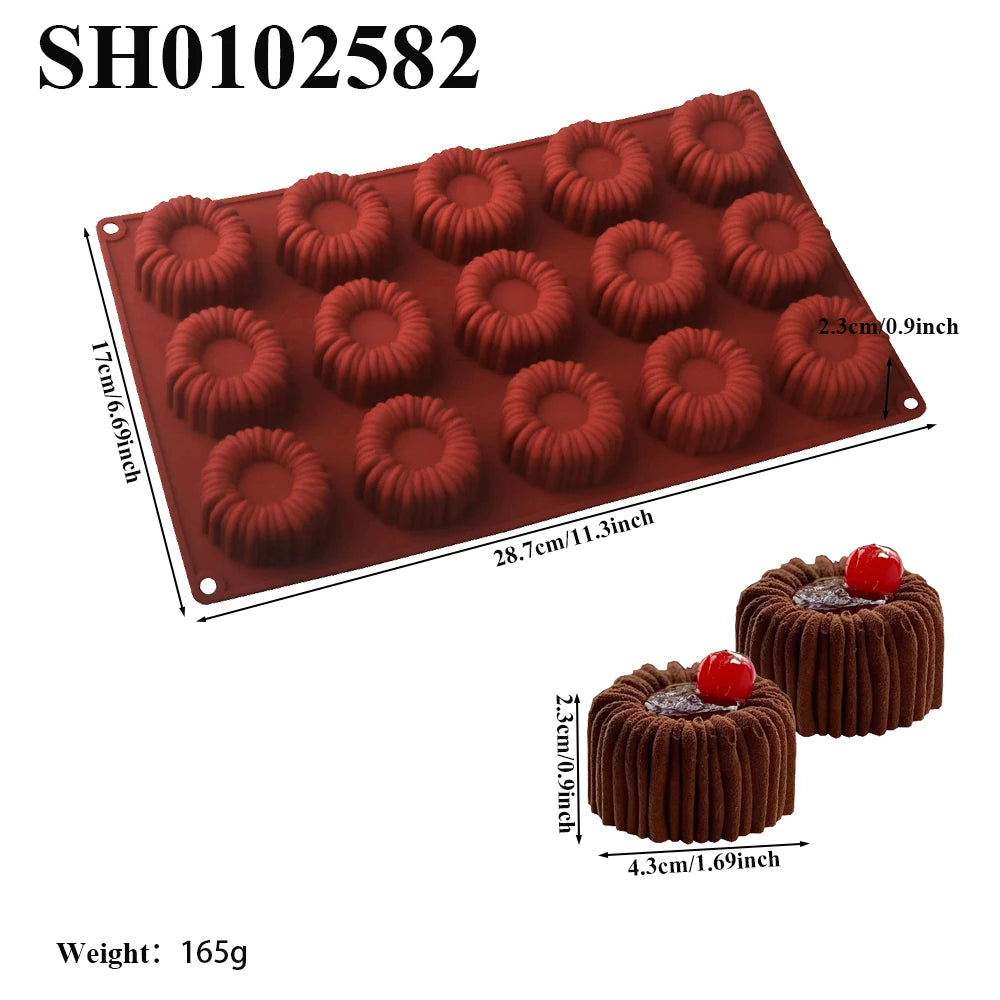 Cylindrical Silicone Mousse Cake Mold