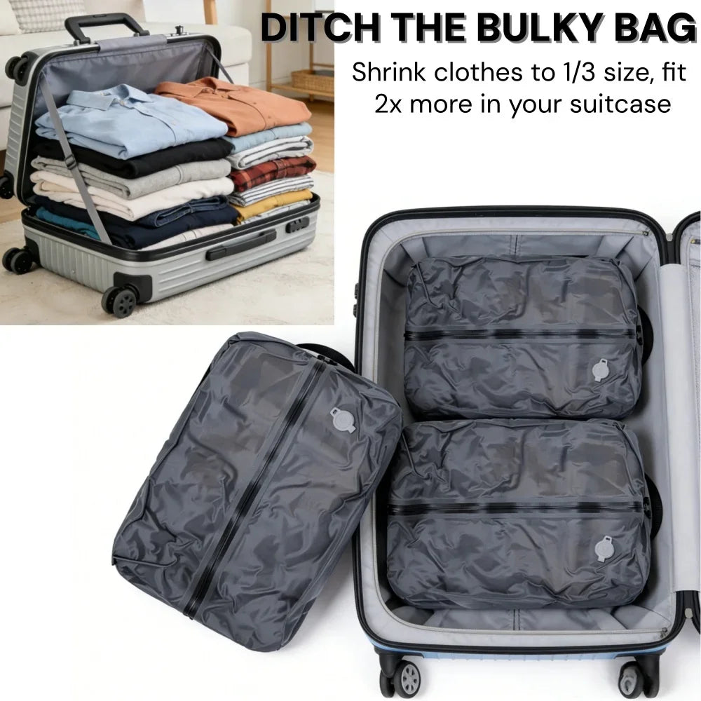 Travel Vacuum Storage Bags for Space Saving Packing