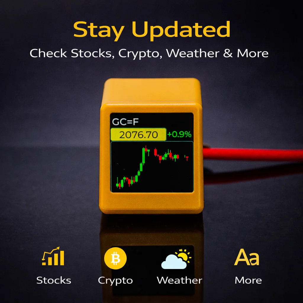 Smart WiFi Market Monitor Clock