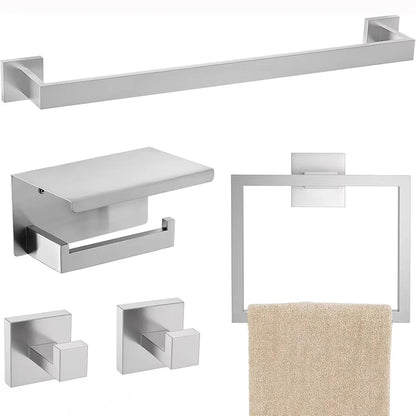 Wall-Mounted Bathroom Hardware Set