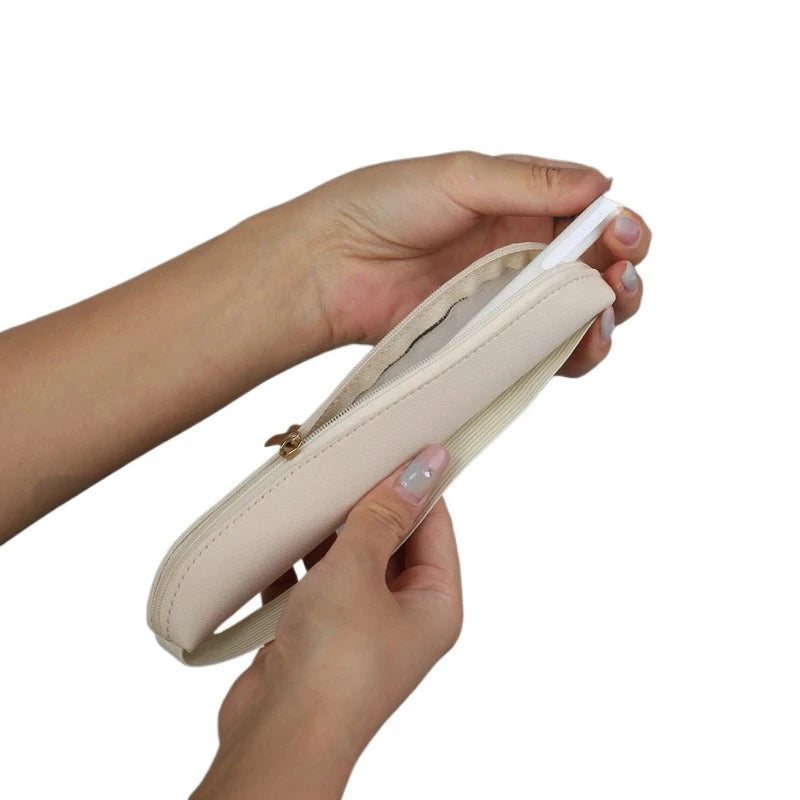 Leather Pen Holder Strap Pouch