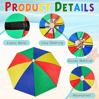 Foldable Head Umbrella Hat