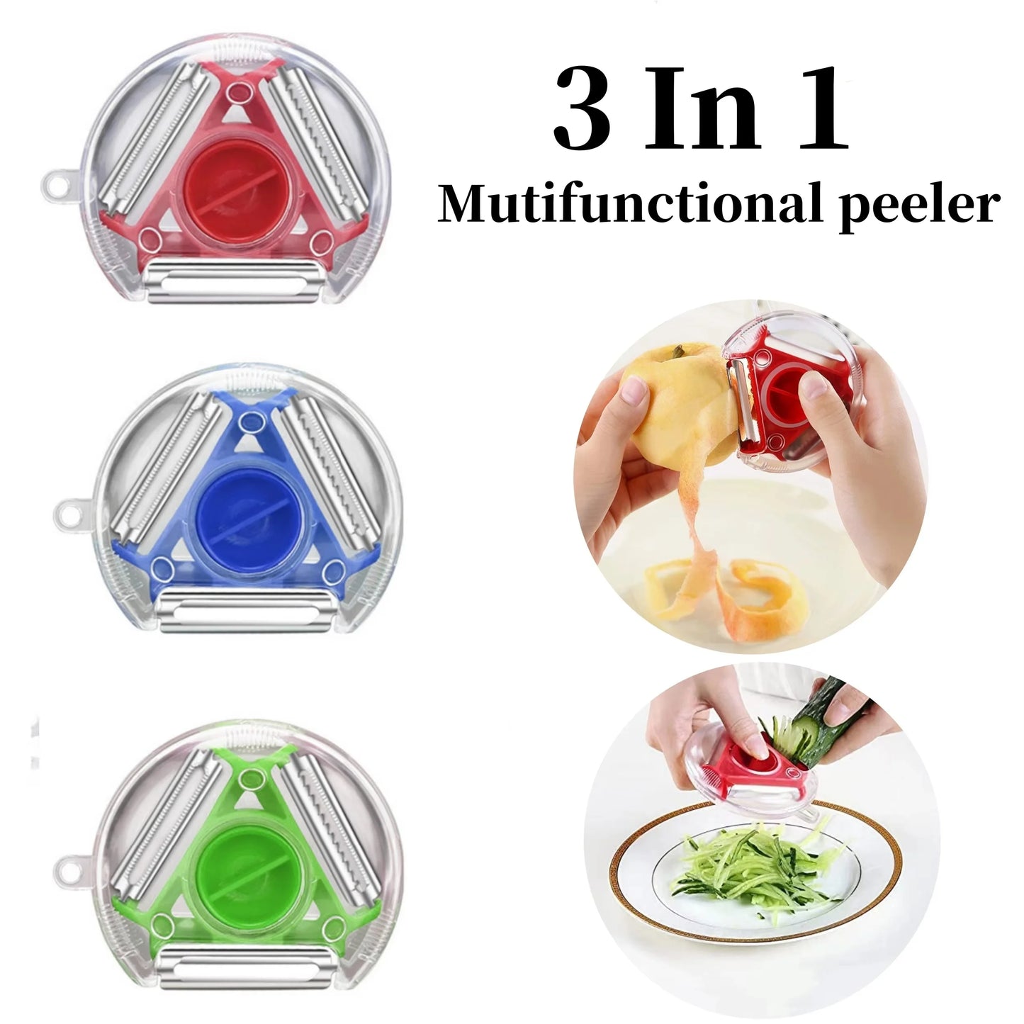 3-in-1 Multifunctional Vegetable Peeler