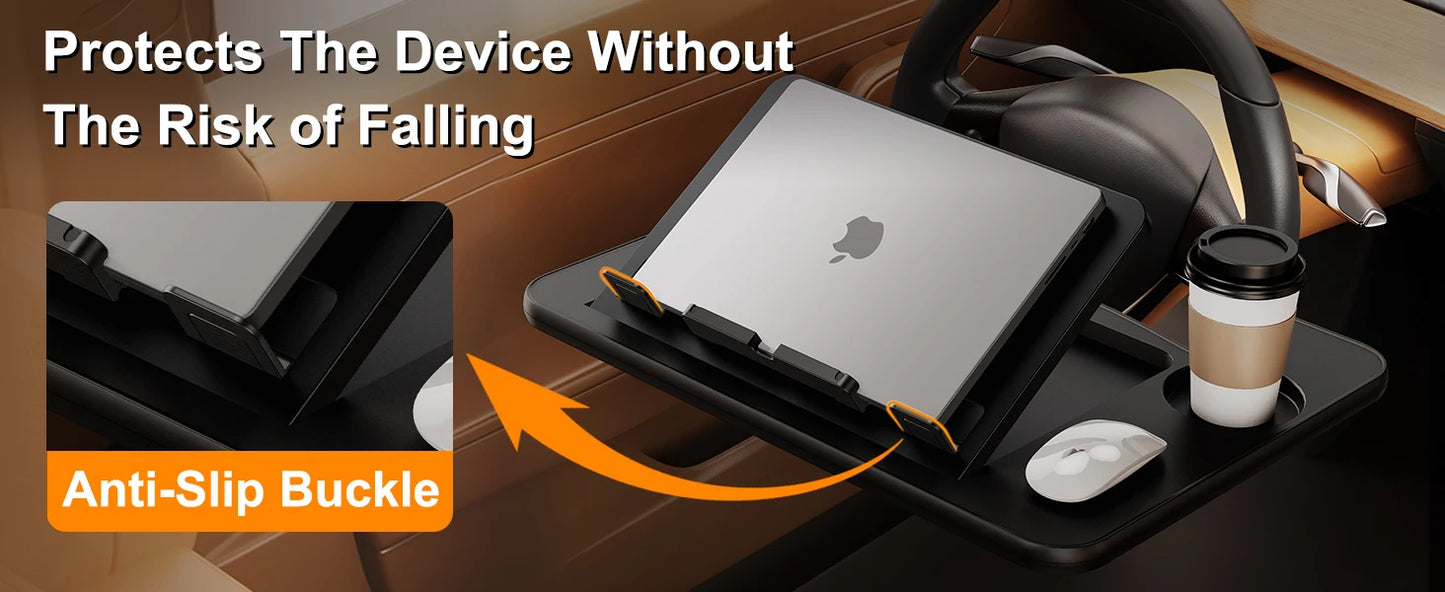Car Steering Wheel Laptop Desk Tray