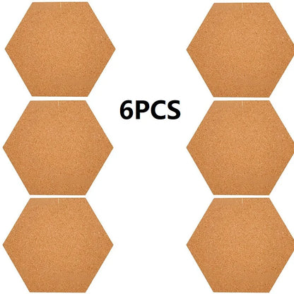 Hexagon Cork Bulletin Board Tiles