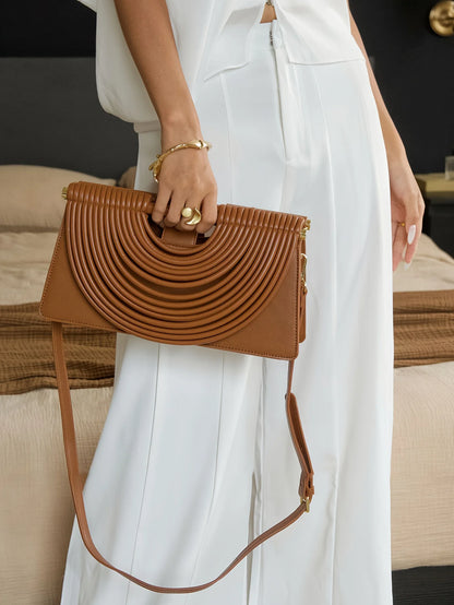 Gold Handwoven Evening Handbag