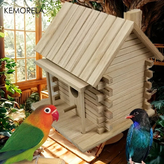 Natural Wooden Bird Nest Box