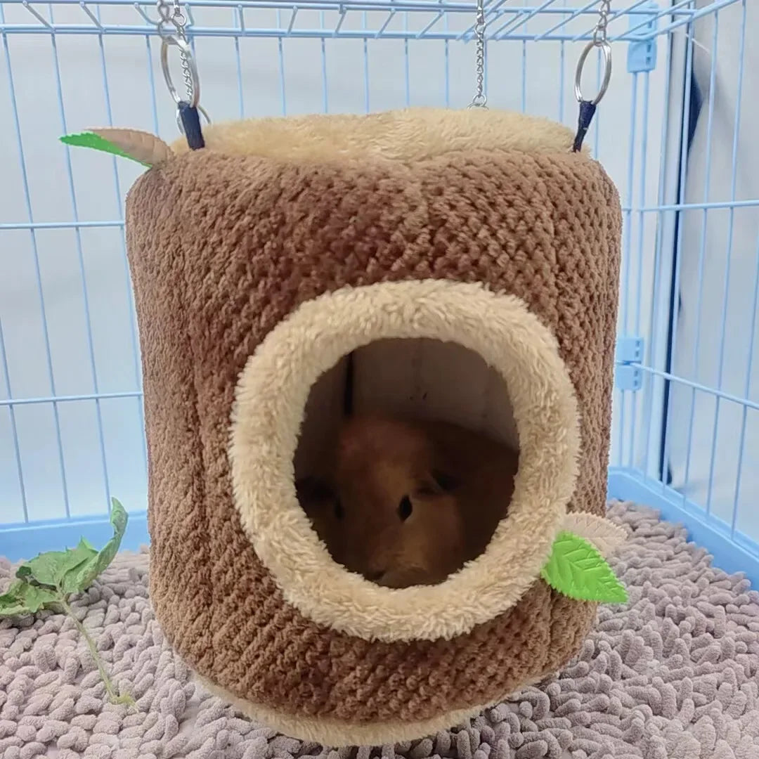 Tree Stump Hamster Hanging Nest