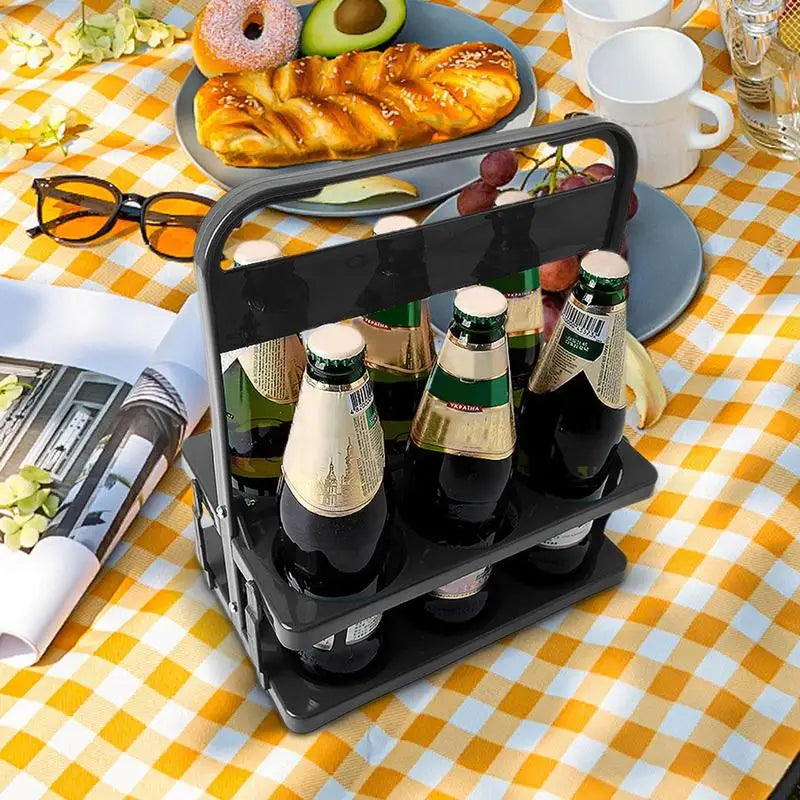 Foldable 6-Bottle Drink Carrier