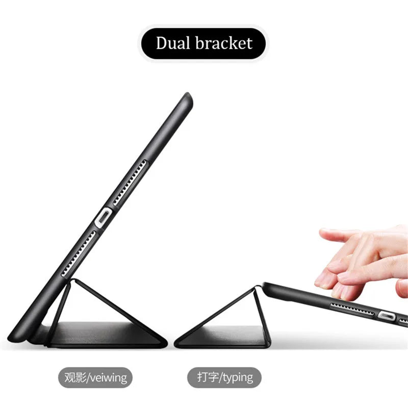 Smart Protective Case with Pencil Holder for Apple iPad