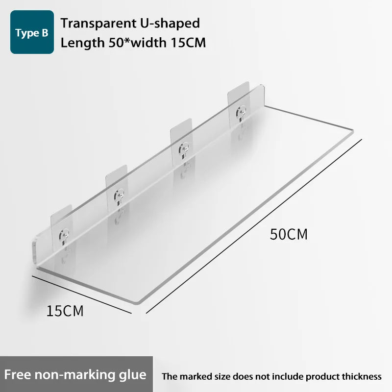 Wall-Mounted Acrylic Storage Rack