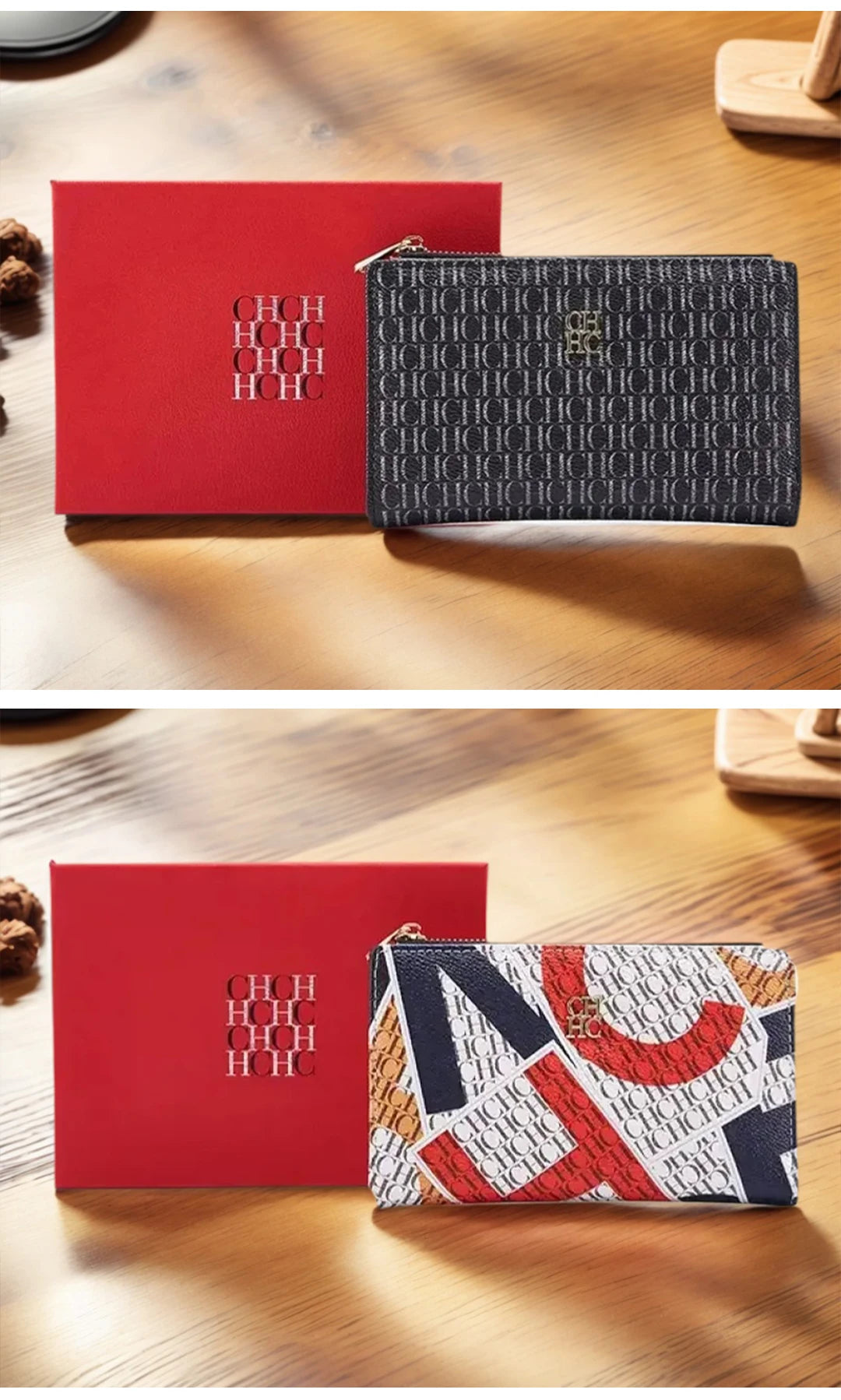 Luxury PU Leather Women’s Wallet with Artistic Print