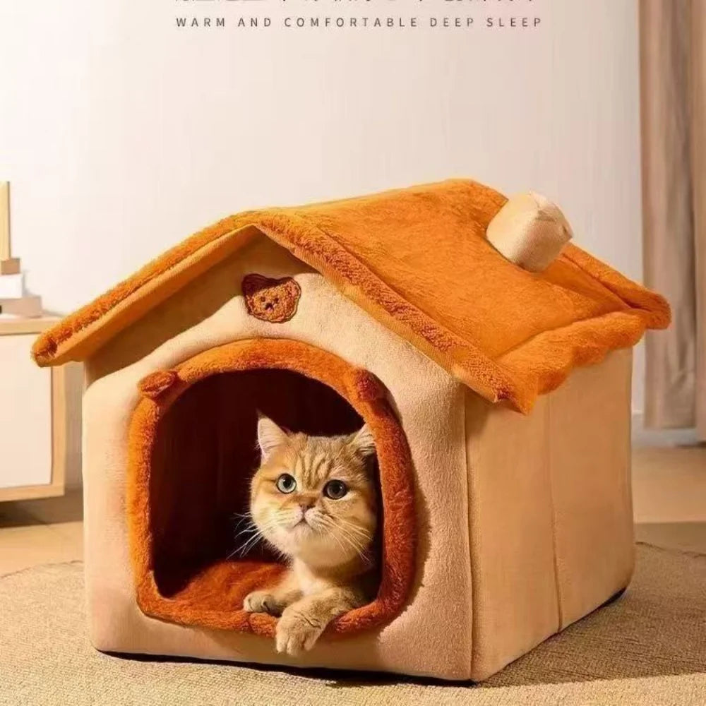 Warm Removable Pet House for Small Dogs & Cats