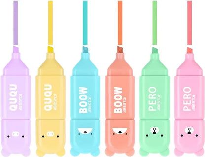 Cute Mini Pastel Highlighter Pen Set