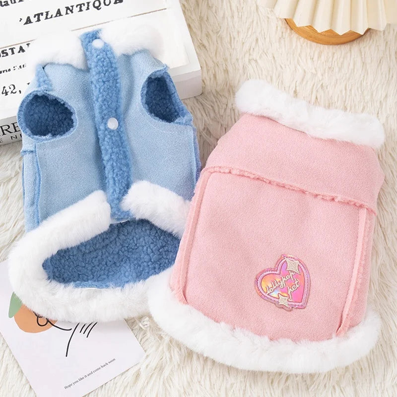 Winter Warm Fleece Pet Jacket for Dogs & Cats