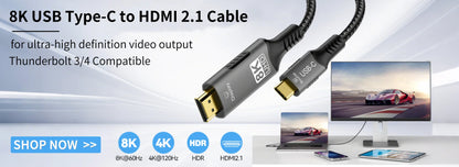 4K Mini HDMI to HDMI Braided Cable