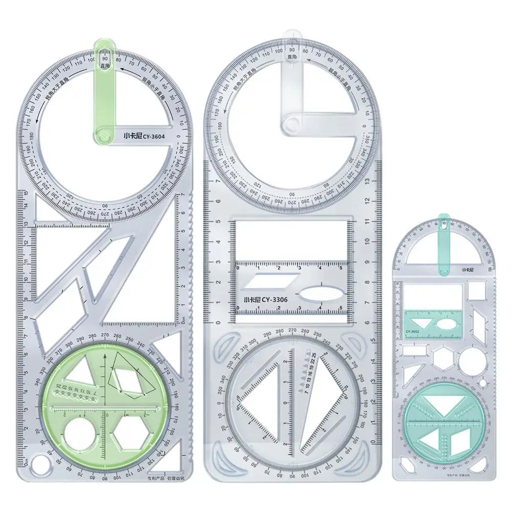Multifunctional Geometric Triangle Ruler
