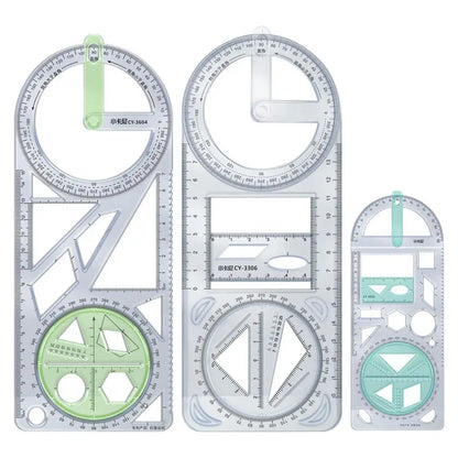 Multifunctional Geometric Triangle Ruler