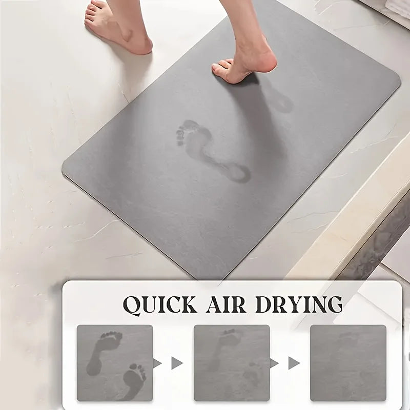 Absorbent Diatomaceous Kitchen & Bathroom Corner Rug